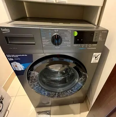 Beko Front Load Washing Machine - 7kg, Grey, Good Condition