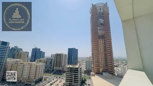 For rent, two rooms and a hall in Ajman one towers ( open view)
