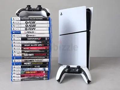 PS5 Slim Disc Edition + 2 Controllers + 20 Games | Rarely Used