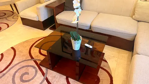 Glass top coffee table in good condition