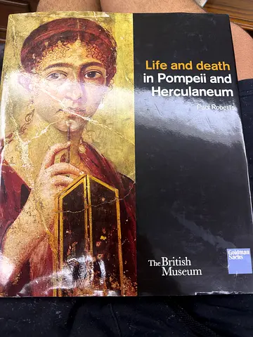 The Book “Life and death in pompeii and herculaneum” by Paul Roberts (Price Negiotable)
