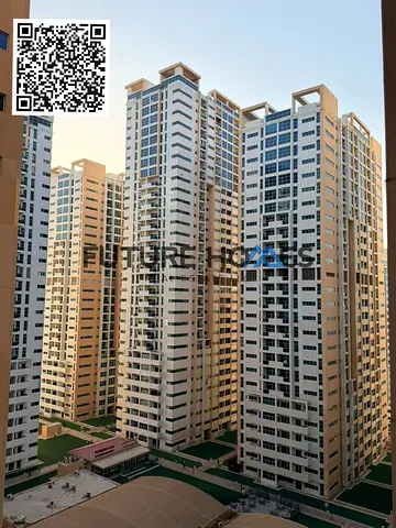 2 Bedroom apartment for rent in Ajman One Tower with Parking