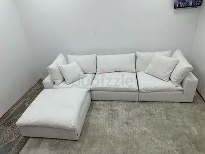 Perfect condition marina home luscious sofa with footstool