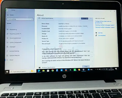 HP laptop in good working condition — 1 - 2 years old