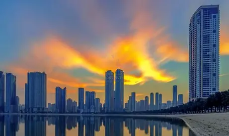 🏡 For Sale: Al Alia Tower Apartment – First Row on Al Khan Lagoon 🌊