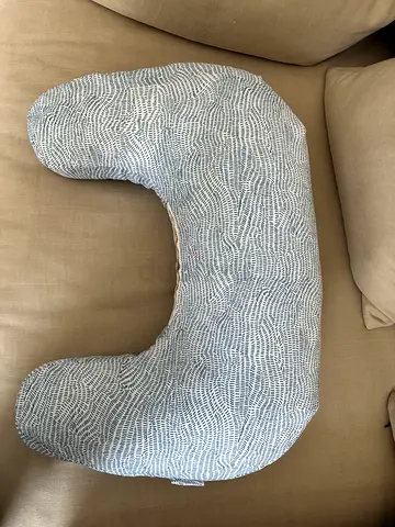 Boppy Nursing/Breastfeeding Pillow with Removable Cover - Light Grey Patterned