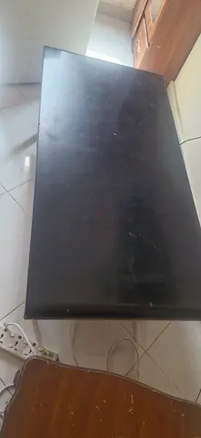 Simple black rectangular dining/office table - good condition