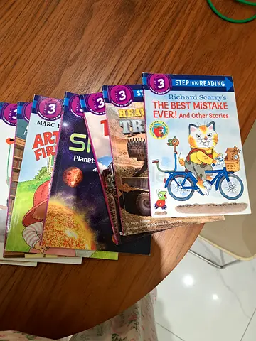 Set of Step-Into-Reading Level 3 Children's Books - Mixed Titles
