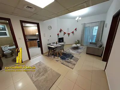 🏢 شقة غرفة وصالة مفروشة بالكامل للإيجار الشهري في النعيمية 3 بالقرب من أبراج السيتي –  | شامل الفواتير والانترنت وسهل المخرج لدبي والشارقة🏢 استمتع ب
