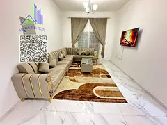 Furnished Apartment for Rent in Ajman – Al Rashidiya 3 (1 Bedroom + Living Room + 1 Bathroom + Bal