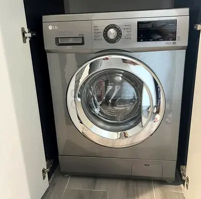 Free Delivery- LG 2in1 8KG Washer 5KG 💯 Dryer Latest Model With Digital Clock 60x60 cm