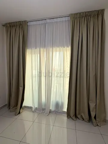 High Quality Tulle + Curtain Rail W345 x H324