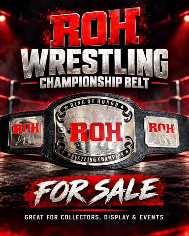 Ring of Honor (ROH) Replica Championship Wrestling Belt