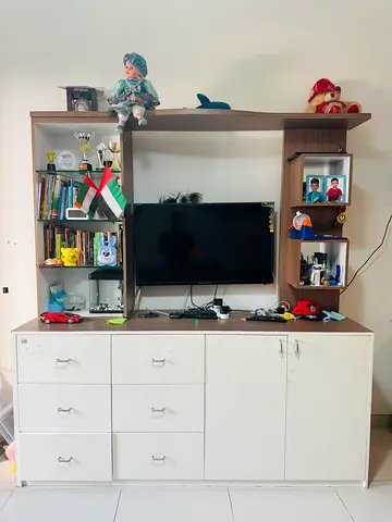 Customized TV unit with multi storage-Wall entertainment