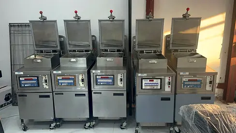 A comprehensive inventory of high-quality, USA-manufactured commercial fast-food production equipmen