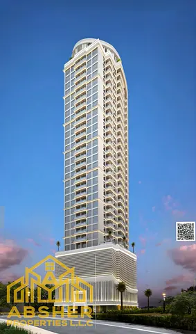 Spacious 2-BHK Apartment with High-Floor Views at Ajman Pearl Tower | 7-Year Payment Plan | 1% Inst