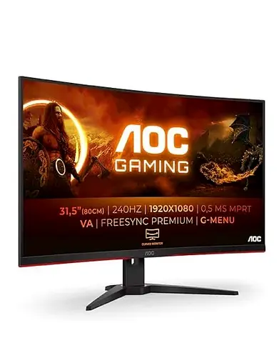 AOC 31.5" Curved Gaming Monitor 240Hz Full HD VA