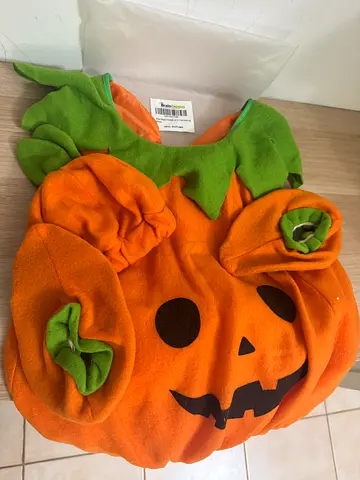 BrainGiggles Halloween Costume for Kids –Pumpkin Romper Set with Hat & a Pair of shoes