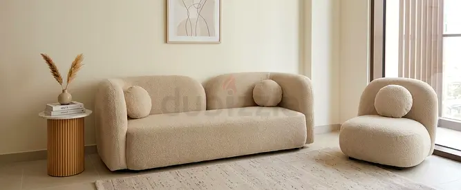 Sofa with Matching Accent Chair