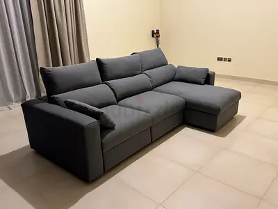 IKEA Eskilstuna L shape Sofa Bed Dark grey