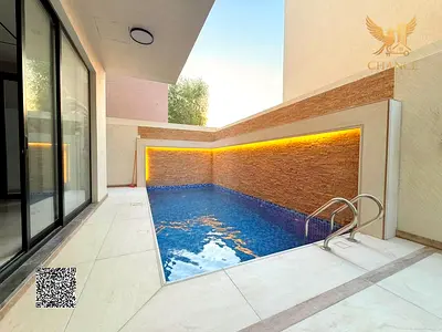 Luxury Villa with Private Swimming Pool for Sale in Al Helio 2, Ajman | Water, Electricity & Central AC Included
