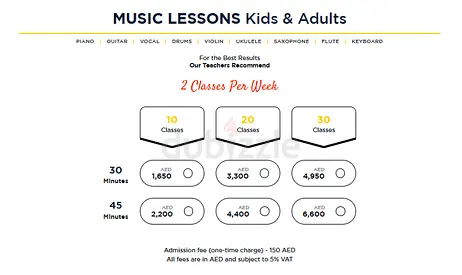 Piano classes kids and adults