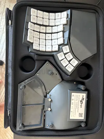MoErgo Glove80 Ergonomic Keyboard Revision 2 with Travel Case