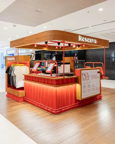 Compact Clothing Display Kiosk - Clothing Kiosk Design Dubai