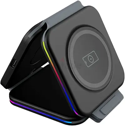 BAYKRON Premium Trio Folding Charger 3 in 1