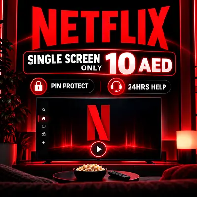 Netflix Single Screen Account — AED 10/month