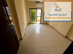 Two bedrooms and a living room, spacious layout, 2 bathrooms, balcony, split A/C; located second row