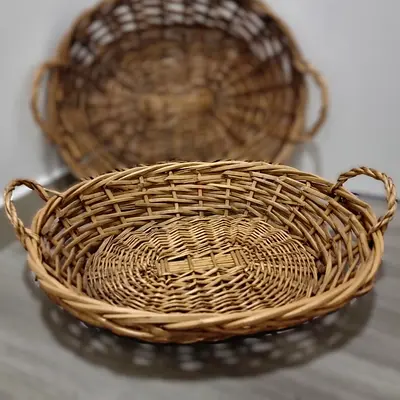 Brand New XL Large Wicker Serving Trays / Premium Gift Hamper Baskets