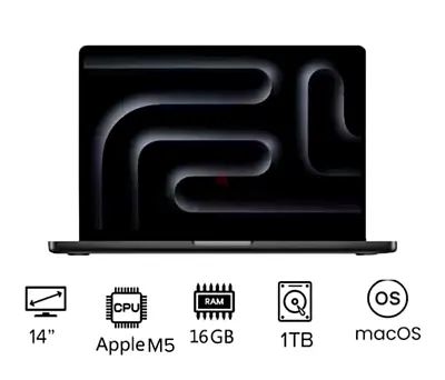 MacBook Pro 14 inch M5 24GB RAM 1TB Flawless