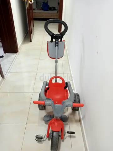 Red 3-in-1 Push Tricycle with Parent Handle — Good Condition toysRus brand FE3ER