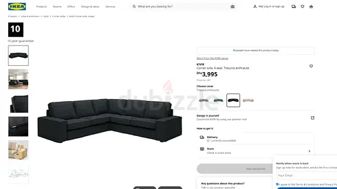 IKEA KIVIK 4-Seater Corner sofa