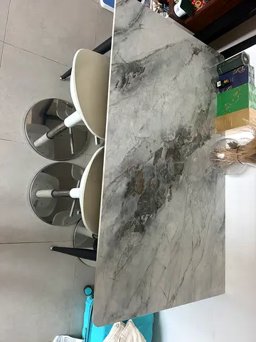 Dining table and bar chairs