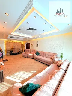Sharjah, Al Nahda, Sahara Tower 1: Apartment featuring two bedrooms, a living room, a kitchen, three