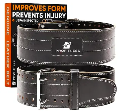Leather Weight Lifting Belt