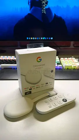 Google Chromecast with Google TV 4K – Snow (White