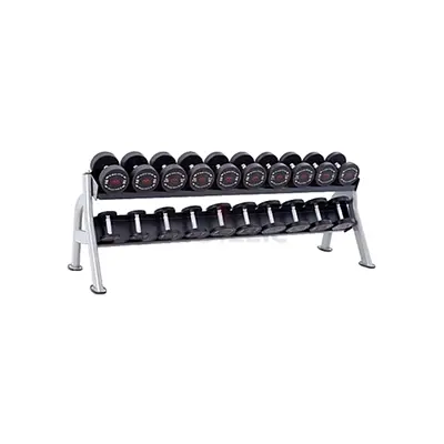 Dumbbell Rack 2 Tier - Commercial 2 Level Dumbbell Storage Rack for Gym Organizing - Brand New