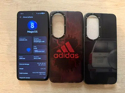 Honor X7b (8GB/256GB) with 2 protective magnetic camera cases Charger of huawei. Used as secondary