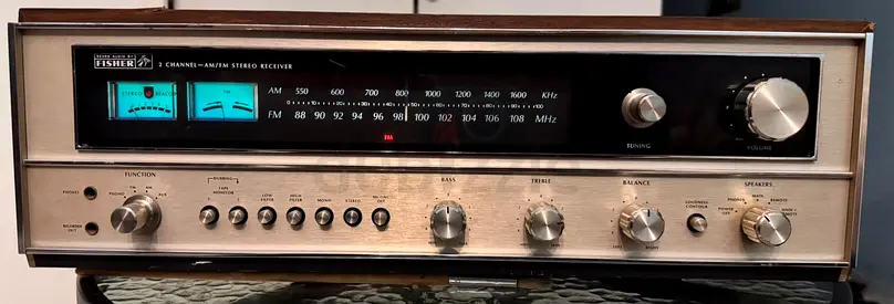 Fisher Stereo Receiver 143.92540500 – 1970s Silver-Face Analogue Powerhouse- JAPAN