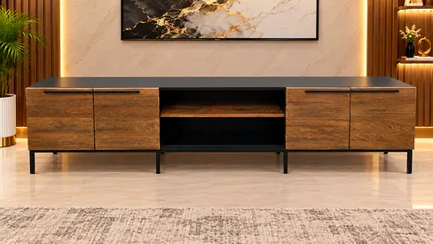 Crate And Barrel Solid Wood Tv Console