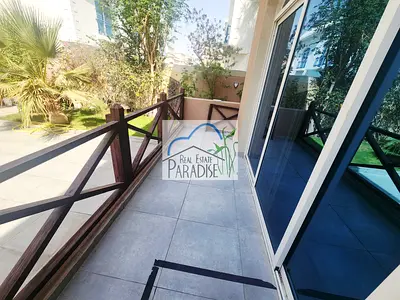 available Private Entrance/3 Bedrooms townhouse villa with living dinning / 4 bathrooms/Maid Room/3 Parking shared swimming pool / For Rent in Mirdif