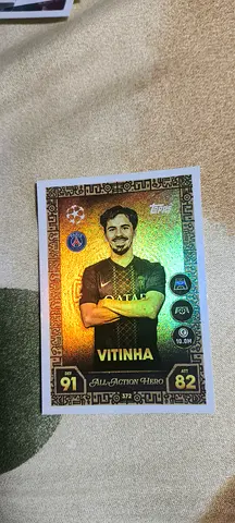 Topps UEFA Vitinha All-Action Hero Collectible Card (Holographic)