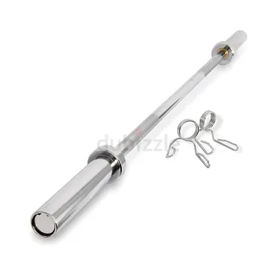 Olympic Weight Lifting Straight Bar 220CM 50MM Chrome Steel Olympic Barbell - Brand New