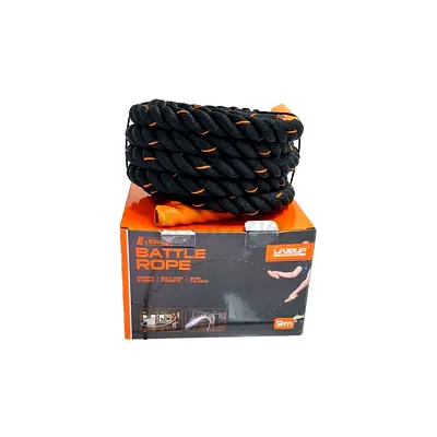 LIVEUP Battle Rope 9M - Heavy-Duty Fitness Rope for Strength, Cardio - Brand New
