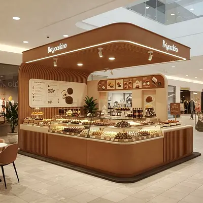 Modular Mall Kiosk / In-Store Display Booth | Bakery Kiosk UAE