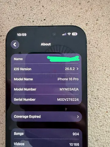iPhone 16 Pro - 256gb, Great Condition always used with cover