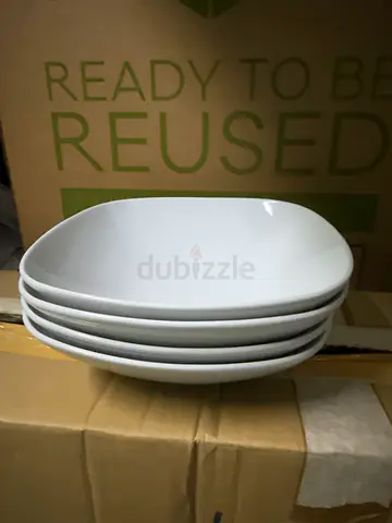 IKEA VÄRDERA 4 white ceramic serving bowls - excellent condition